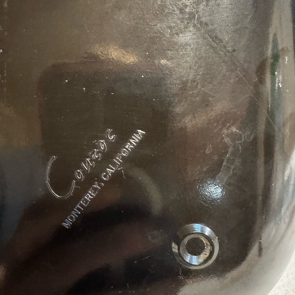 Vintage Couroc Iris Inlay Tray Black 12.5 x 9.6 - Picture 3 of 4